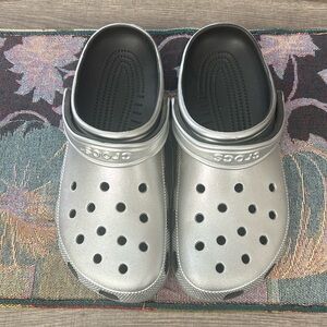 Silver Crocs